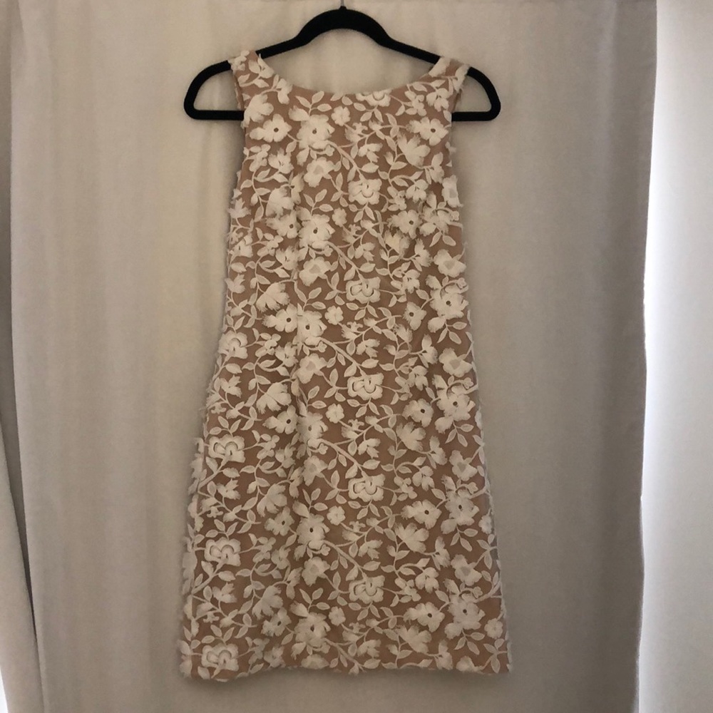 AIDAN MATTOX lace floral cocktail dress